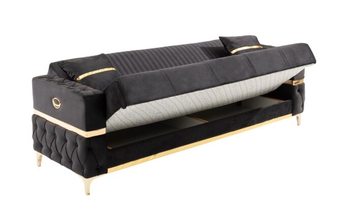 Fabric Sofa Bed with Storage